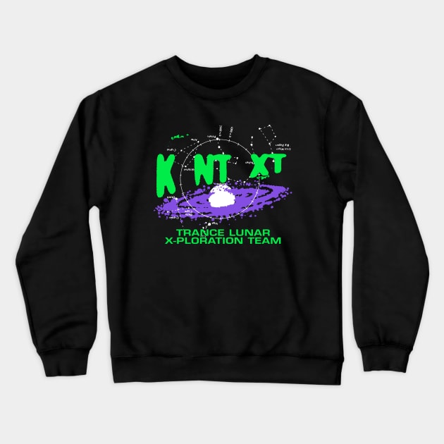 DJ Lunar Crewneck Sweatshirt by  ABHDArts